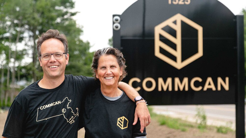 CommCan founders outside the Millis dispensary.