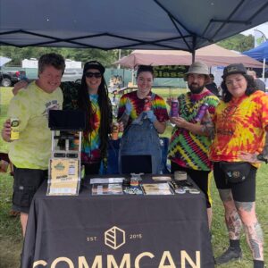 CommCan booth at Terptown Throwdown cannabis event