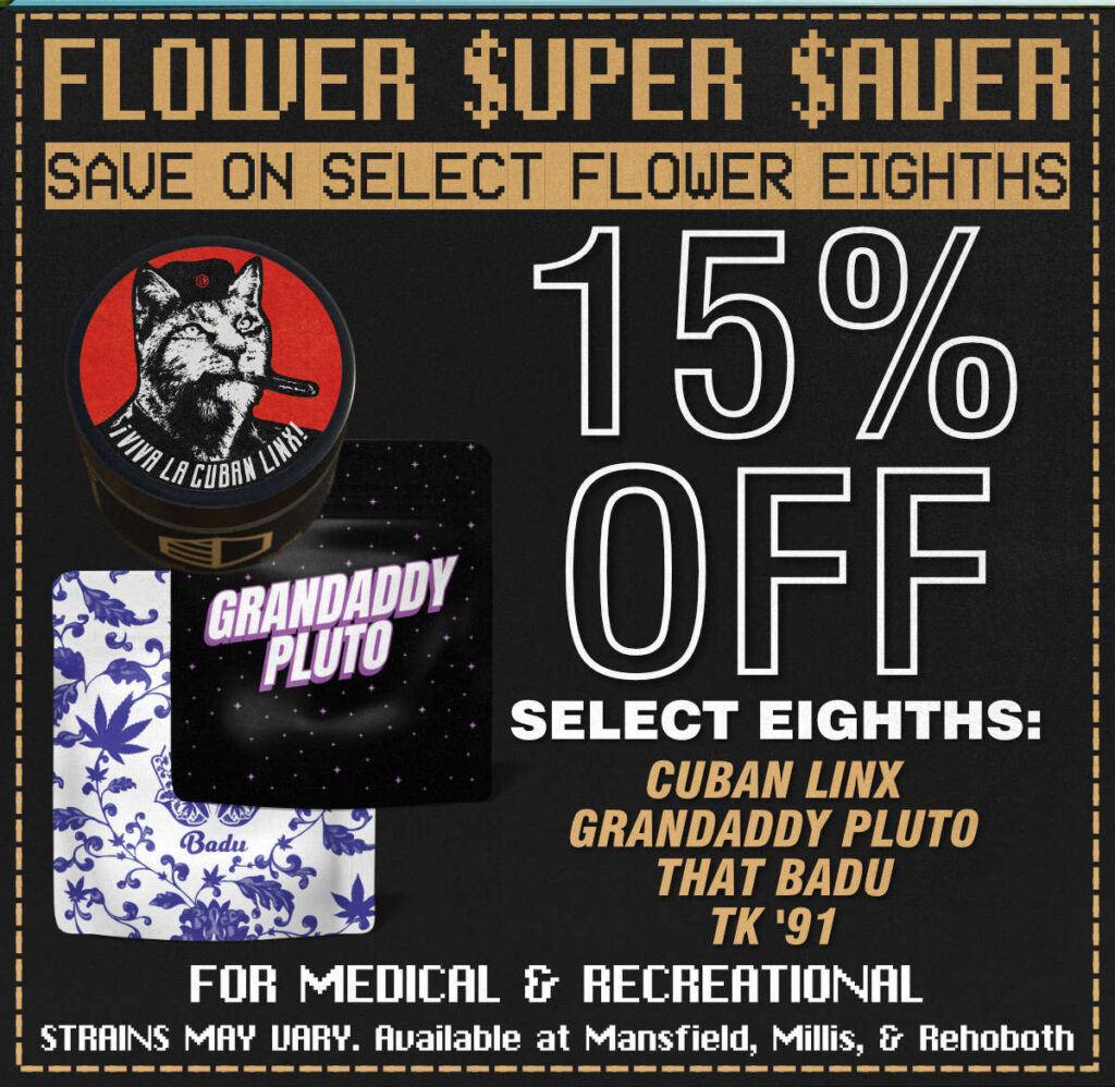 Cannabis Deals & News – 15% Off 3.5g Strains: Cuban Linx, Grandaddy Pluto, That Badu, TK 91