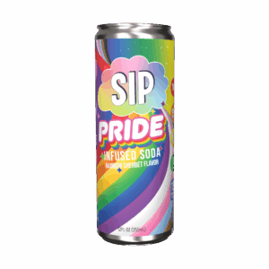 SIP PRIDE Rainbow Sherbet THC Soda