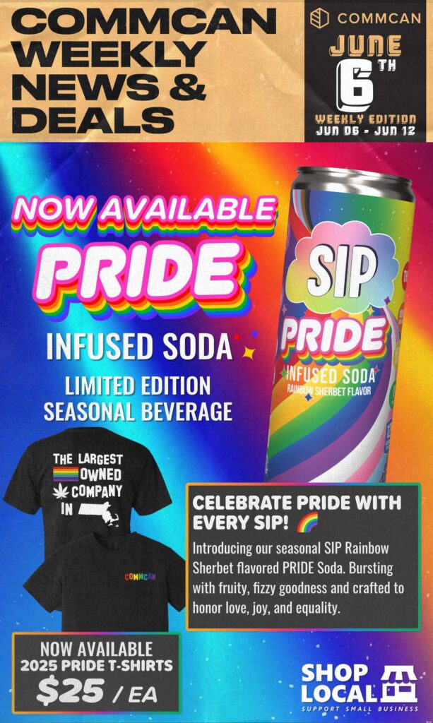 SIP PRIDE Rainbow Sherbet THC soda now available — bold, sweet, and crafted to celebrate the LGBTQIA+ community