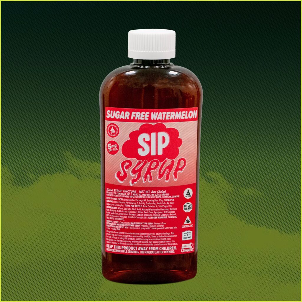 SIP Sugar Free Watermelon Syrup Bottle