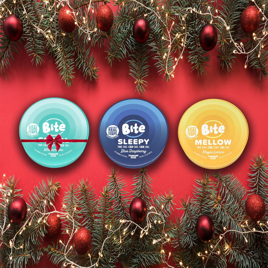 Bite B Social (L), Bite B Sleepy (M), Bite B Mellow (R)