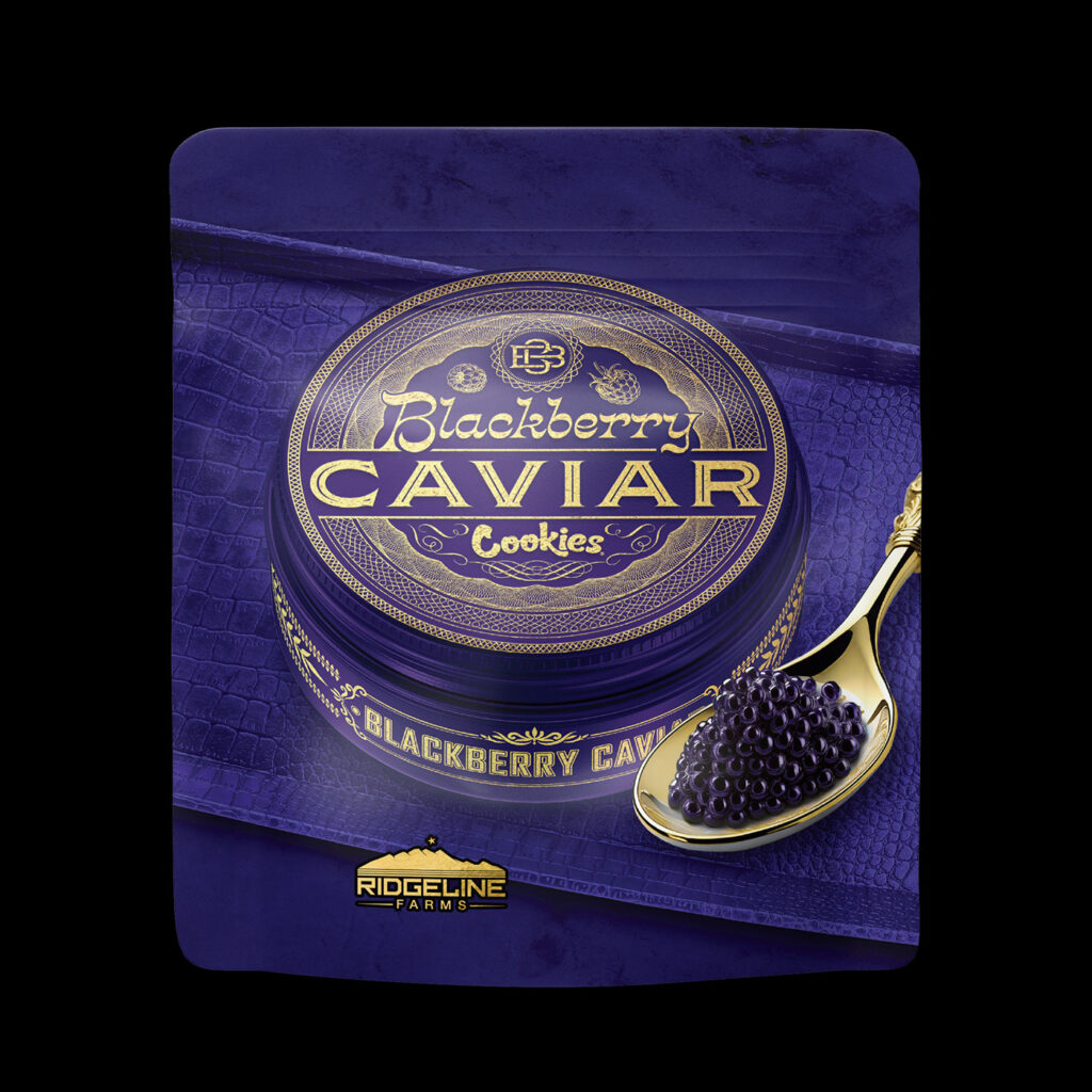 Blackberry Caviar Flower Bag