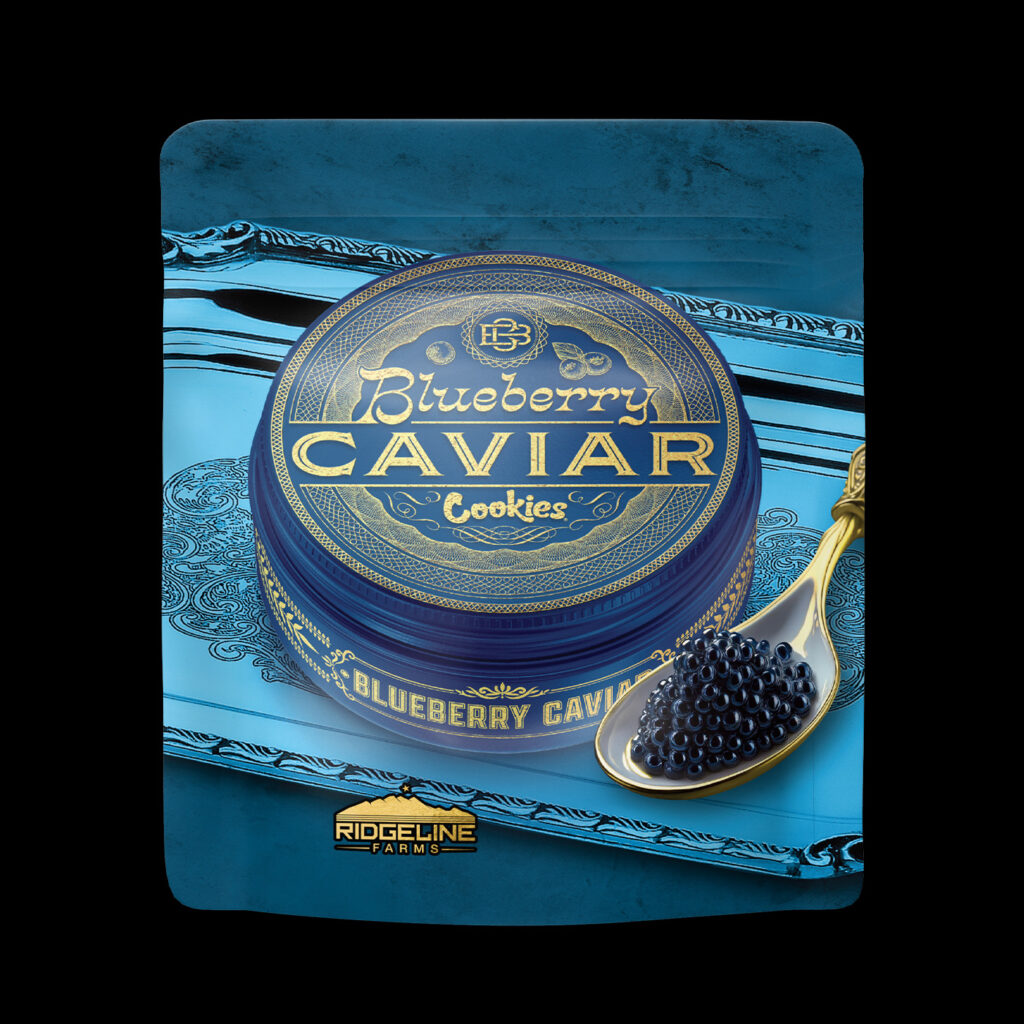 Blueberry Caviar Flower Bag