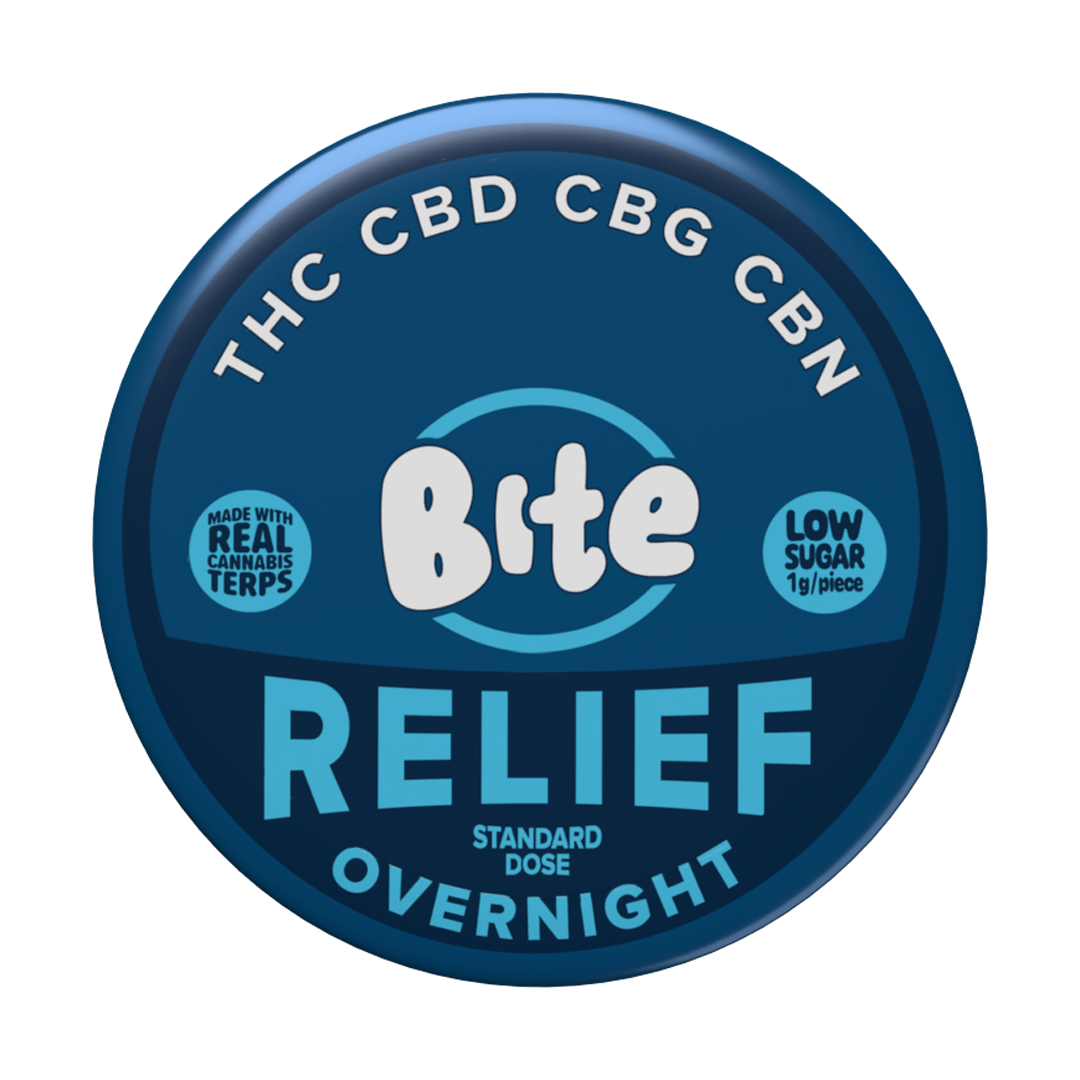 Bite Relief Overnight Gummies tin